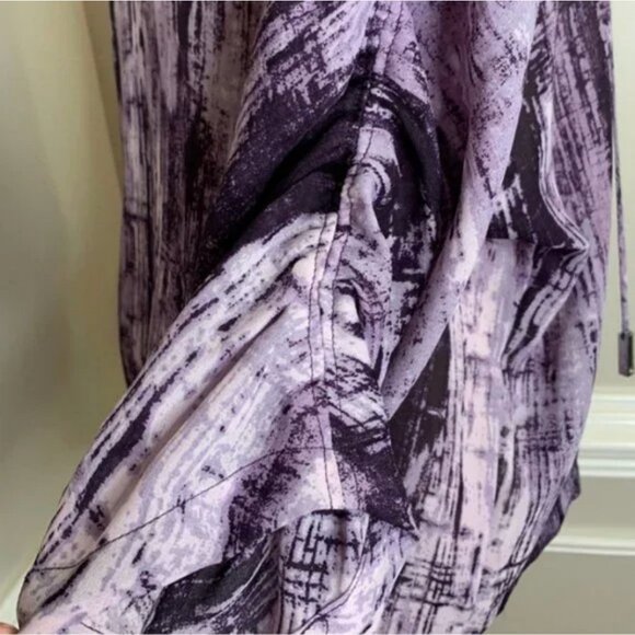 MICHAEL Michael Kors Women's Boho V-Neck Abstract Print Blouse Size Large - Picture 14 of 14